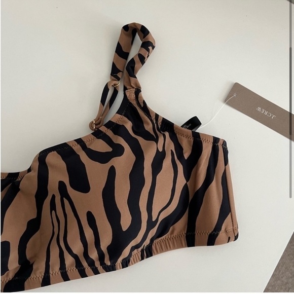 J Crew Zebra Striped Bikini Top - Picture 4 of 9